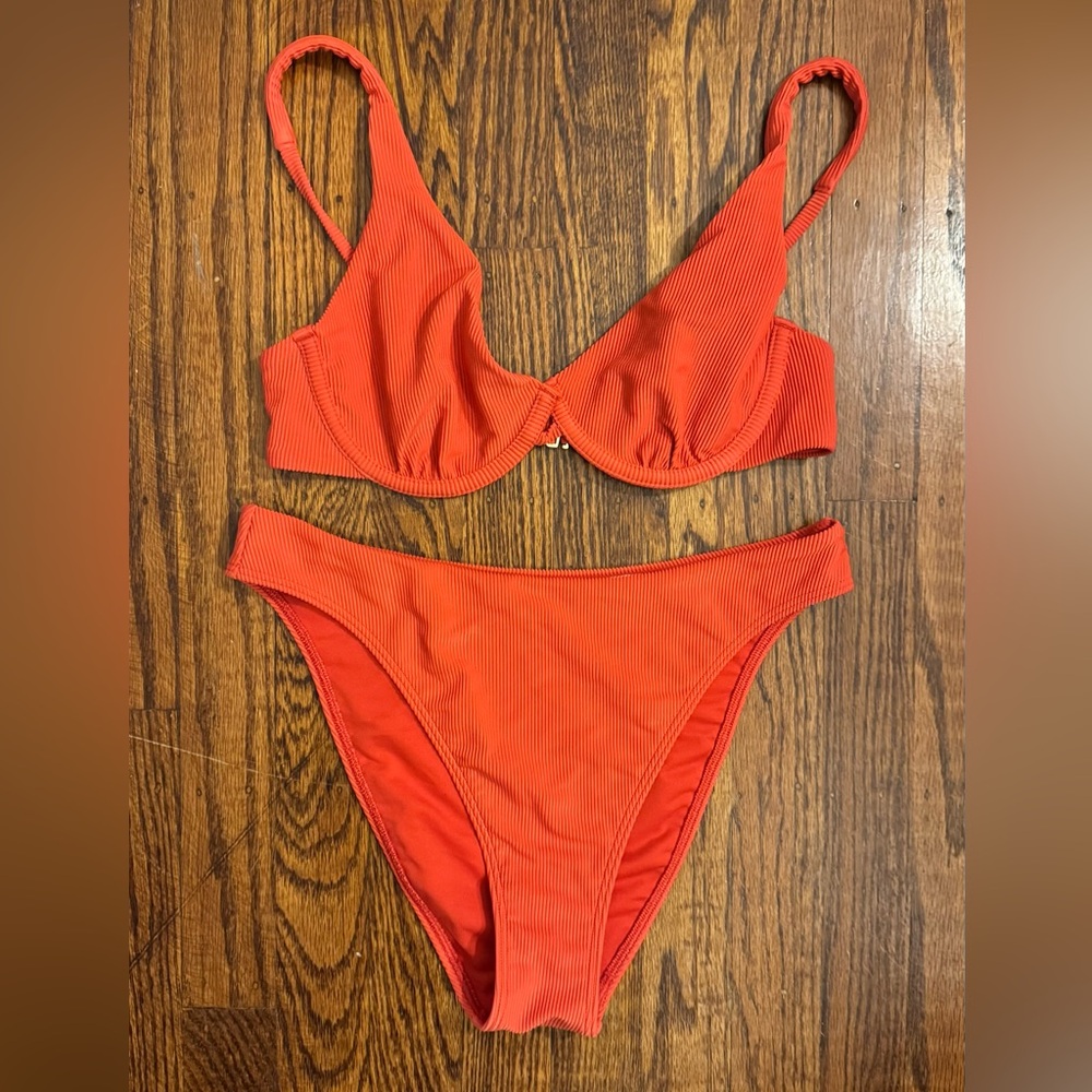 Unworn Abercrombie & Fitch Bikini, Red, Size Small